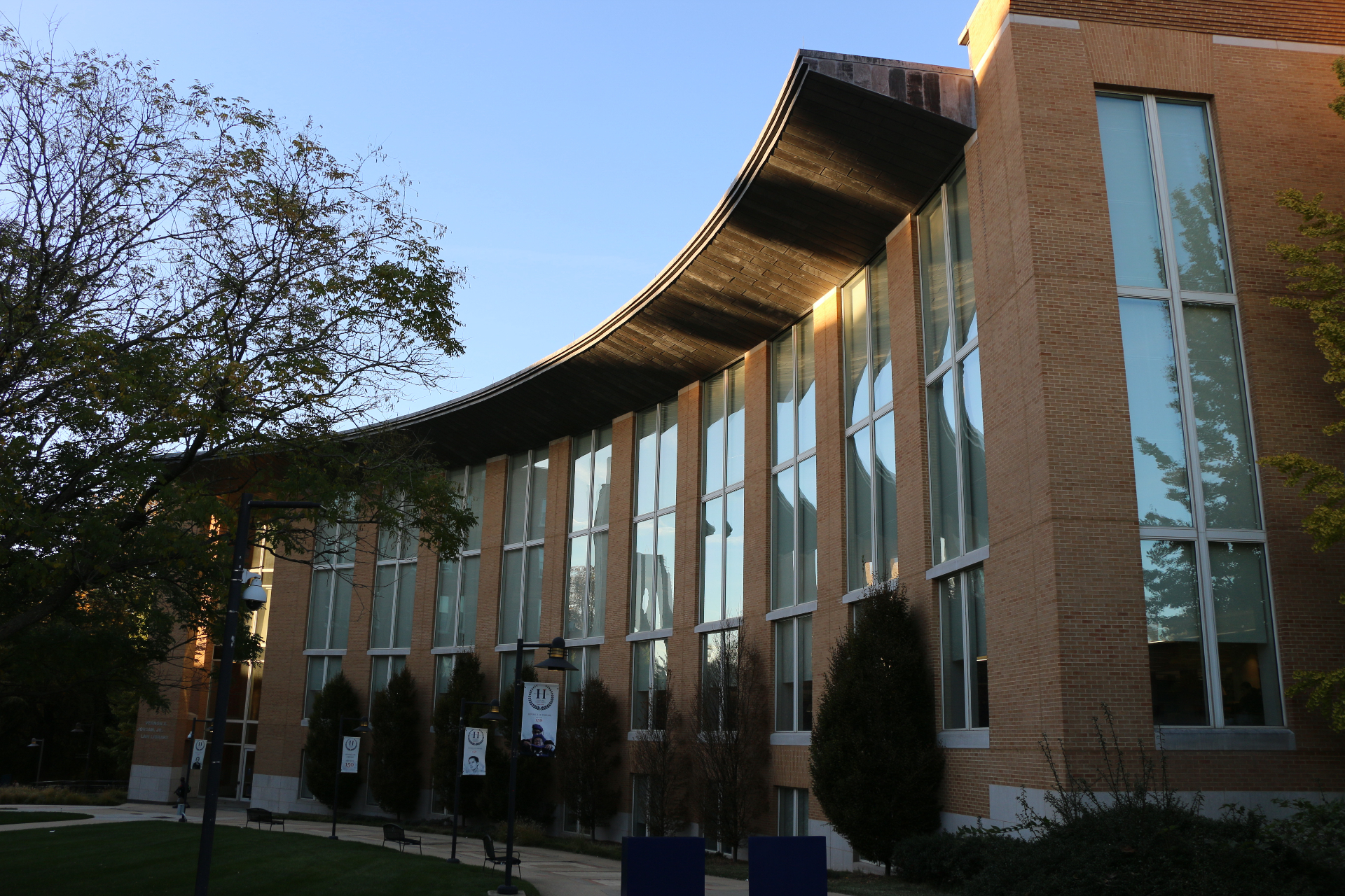 Howard University School of Law at golden hour